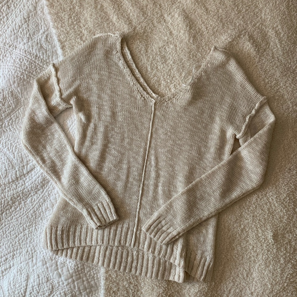 Oatmeal knit sweater